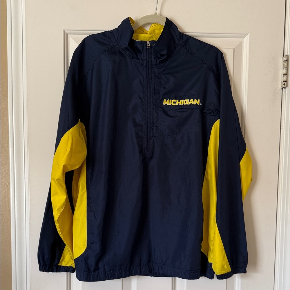 Men’s Retro Michigan Wolverines 1/4 Pullover
